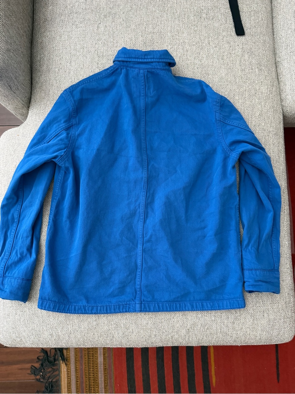 Zara blue painters workwear chore jacket barn coat - Picture 5 of 5